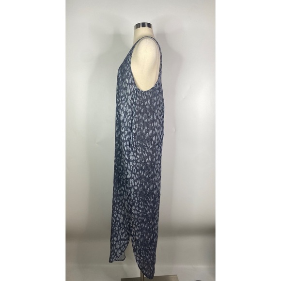L’Agence Animal Print Casual Sleeveless Deep Scoop Neck Midi Dress - Picture 2 of 8